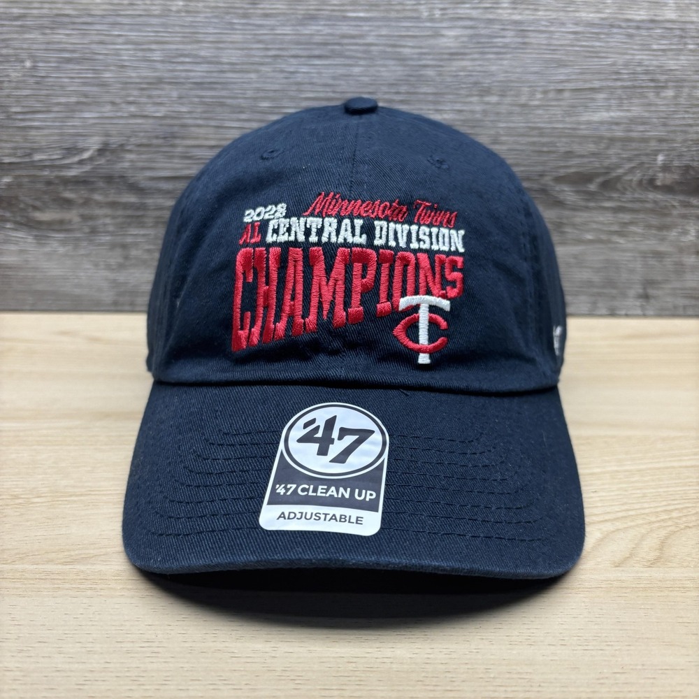 Minnesota Twins Hat Cap Strap Back Mens One Size MLB 2023 AL Central Champions